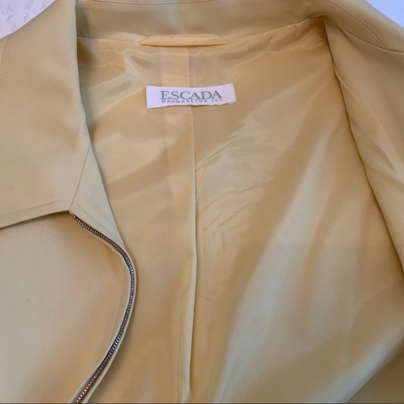 Escada Margaretha Ley Yellow Blazer Jacket - Picture 9 of 9